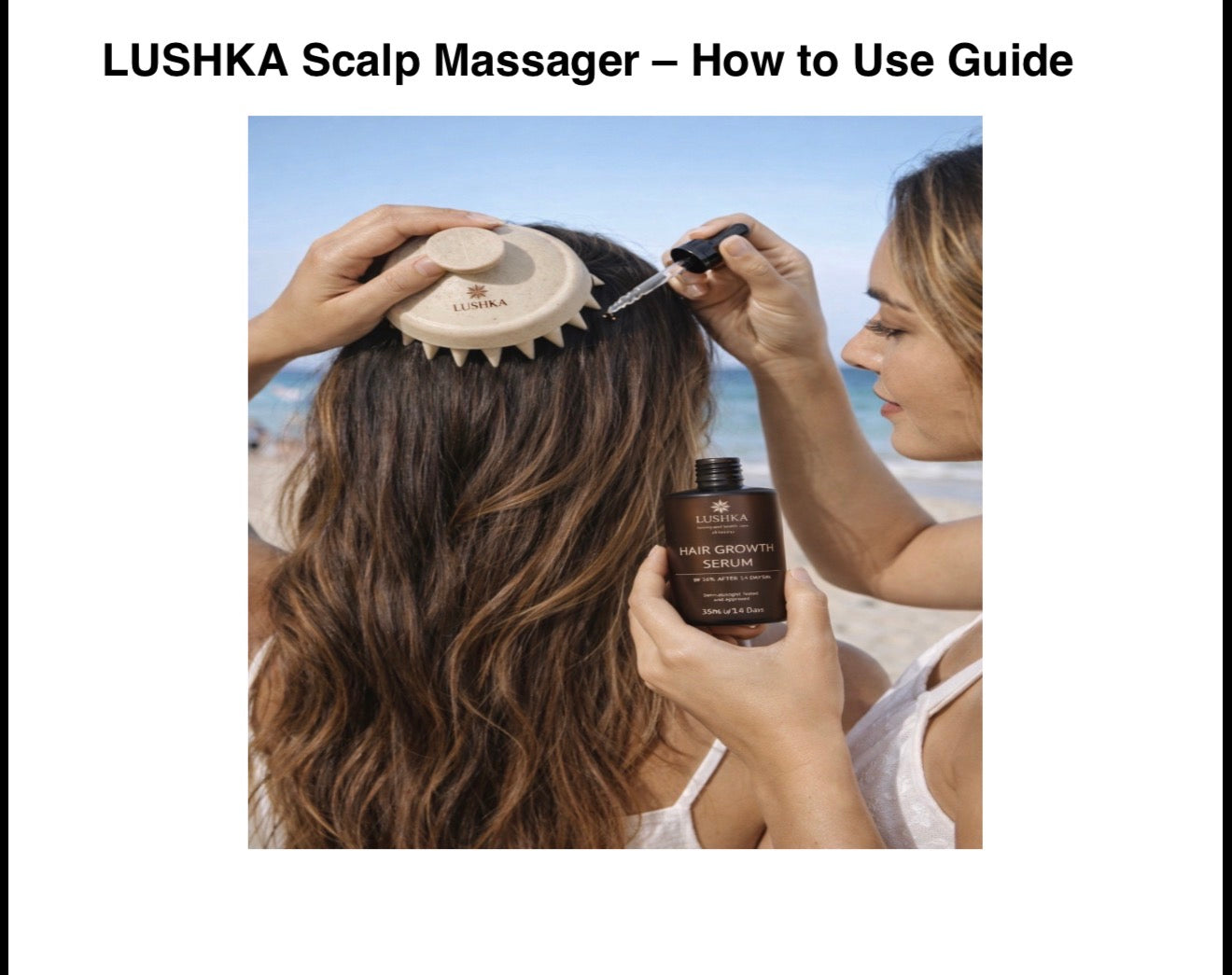 Lushka scalp massager